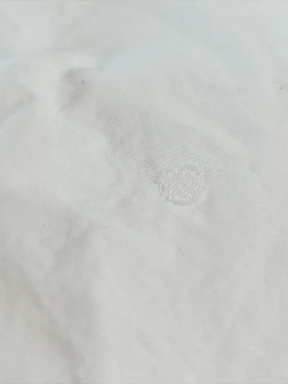 CHRISTIAN FISCHBACHER White Textured Tonal Dot Egyptian Cotton Duvet Cover Queen